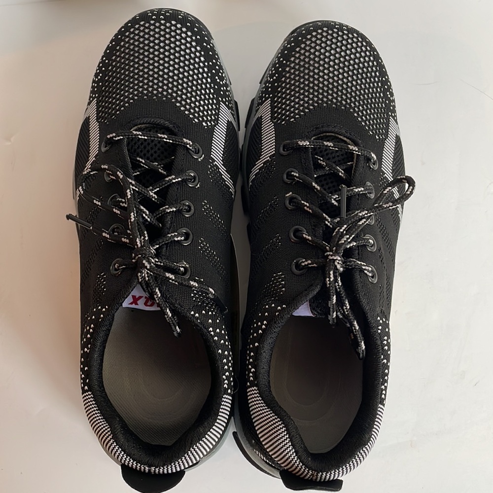 Safety shoes steel toe laced up heavy duty nonslip sole work shoes size 10 - Picture 4 of 12